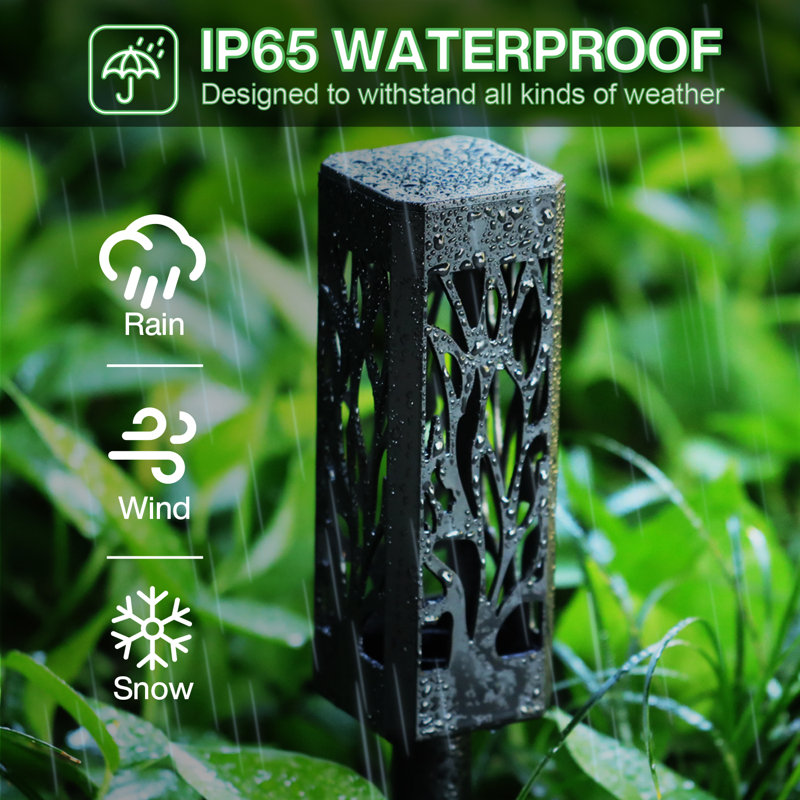 WdtPro ABS Low Voltage Solar Powered Integrated LED Pathway Light Pack